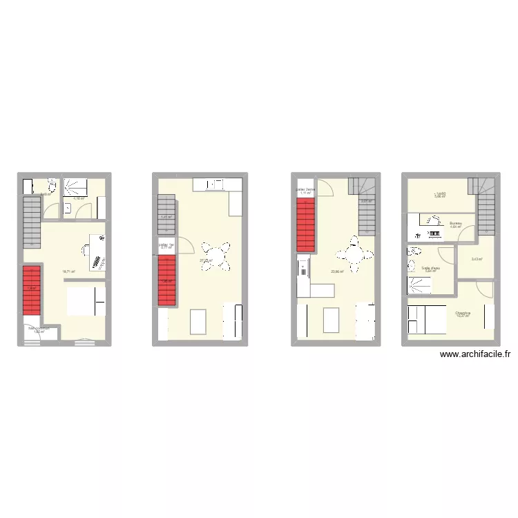 immeuble &agrave; romans-sur-is&egrave;re. Plan de 