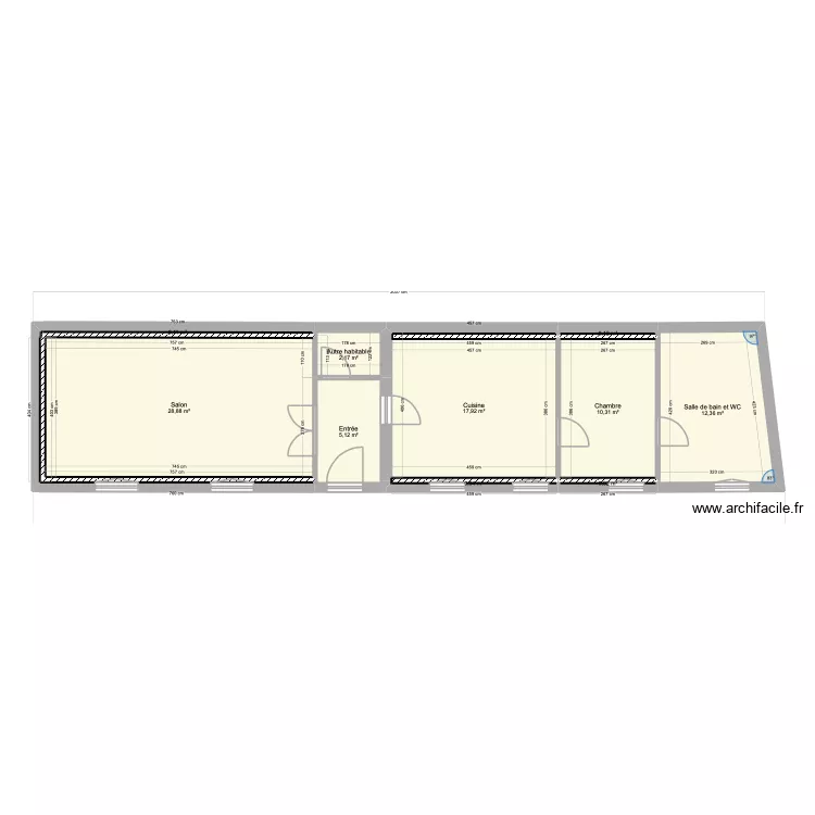 Ref Garnier v2 - Blois. Plan de 11 Pièces et 77 m² Ref Garnier v2 - Blois. Plan de 11 Pièces et 77 m²