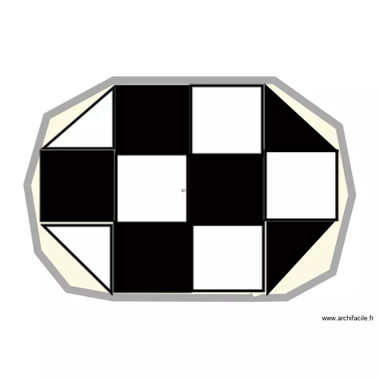 TADC. Plan de 1  et 81 m²