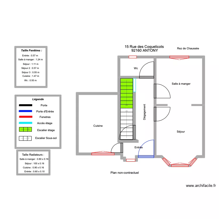 Plan maison PHILIPPE sans mesure . Plan de 