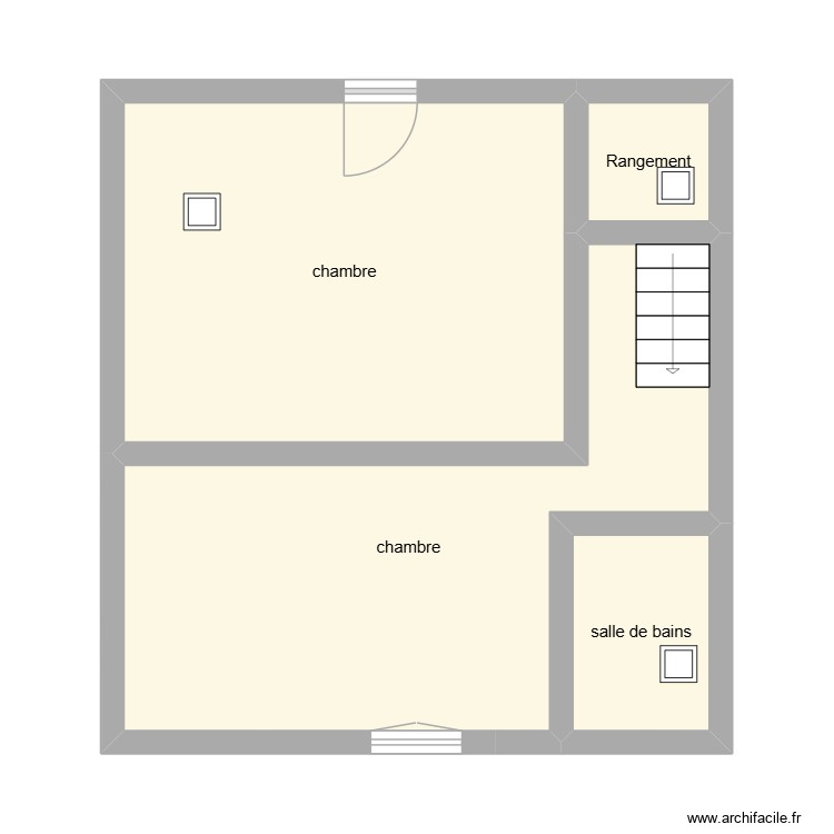 FOUCARD &eacute;tage &eacute;tat initial. Plan de 0 pièce et 0 m2