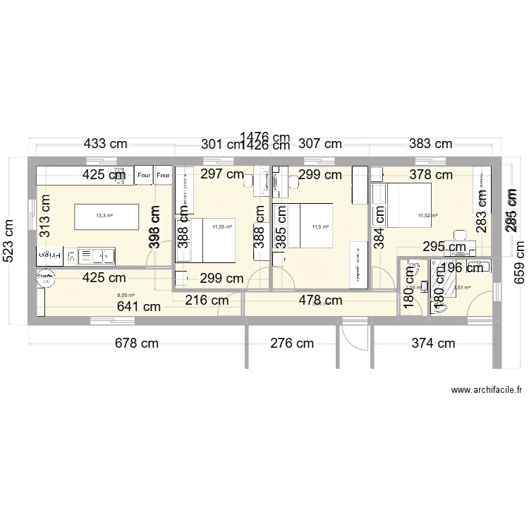EXTENSION. Plan de 0 pièce et 0 m2