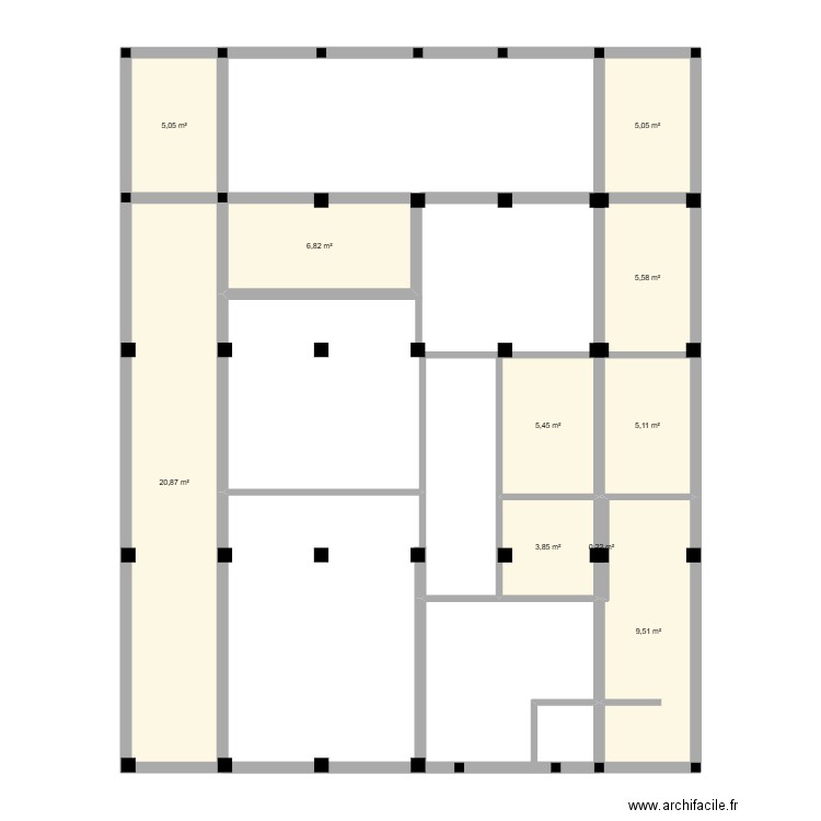 Now. Plan de 10 pièces et 68 m2