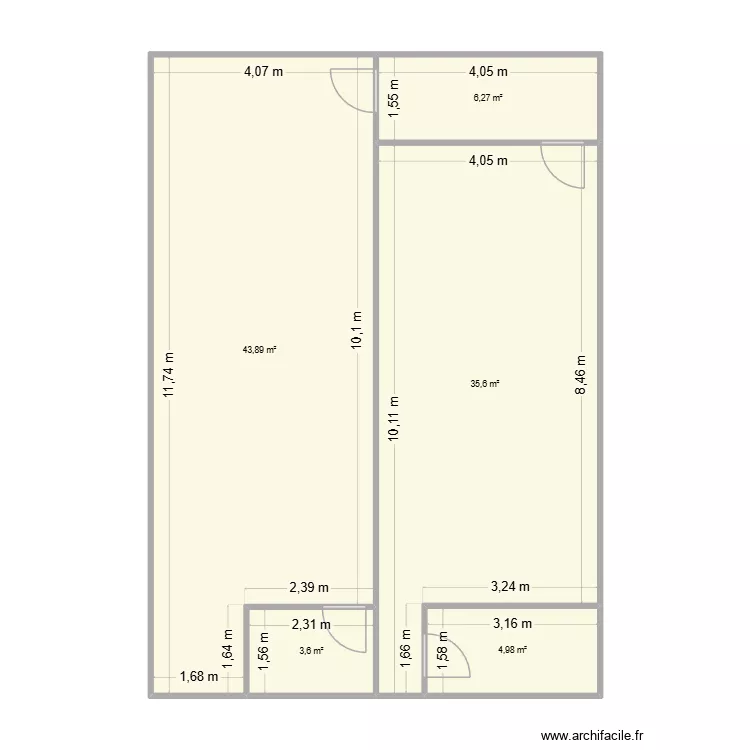 ATELIER N&deg;45. Plan de 