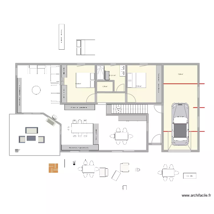 a revoir. Plan de 7 et 72 m² a revoir. Plan de 7 et 72 m²