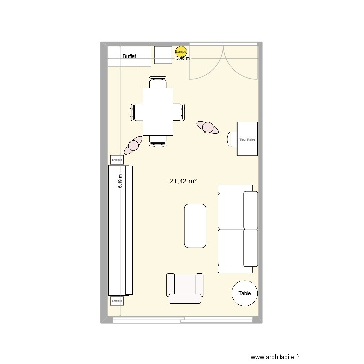 SEJOUR MARLY - 3. Plan de 1 pièce et 21 m2