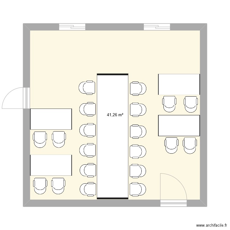 test4. Plan de 1 pièce et 41 m2