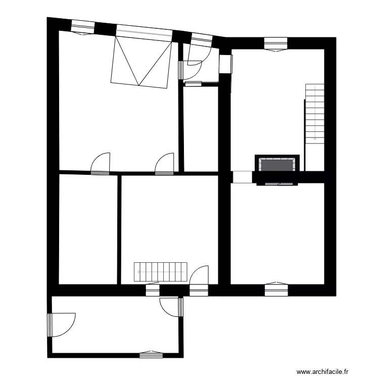 RAULIN treveray. Plan de 