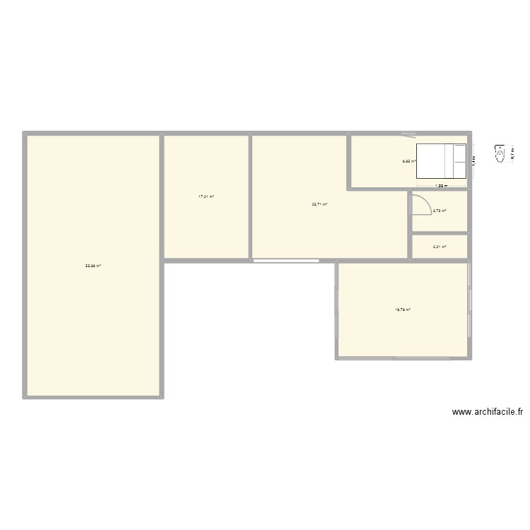 plan3 lolobio. Plan de 7 pièces et 134 m2
