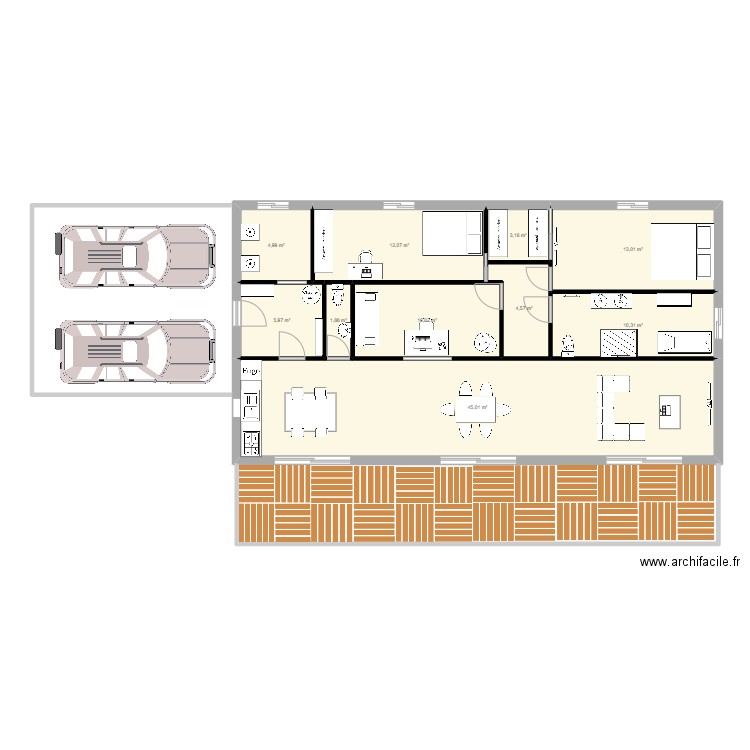 plan fini 2. Plan de 10 pièces et 112 m2
