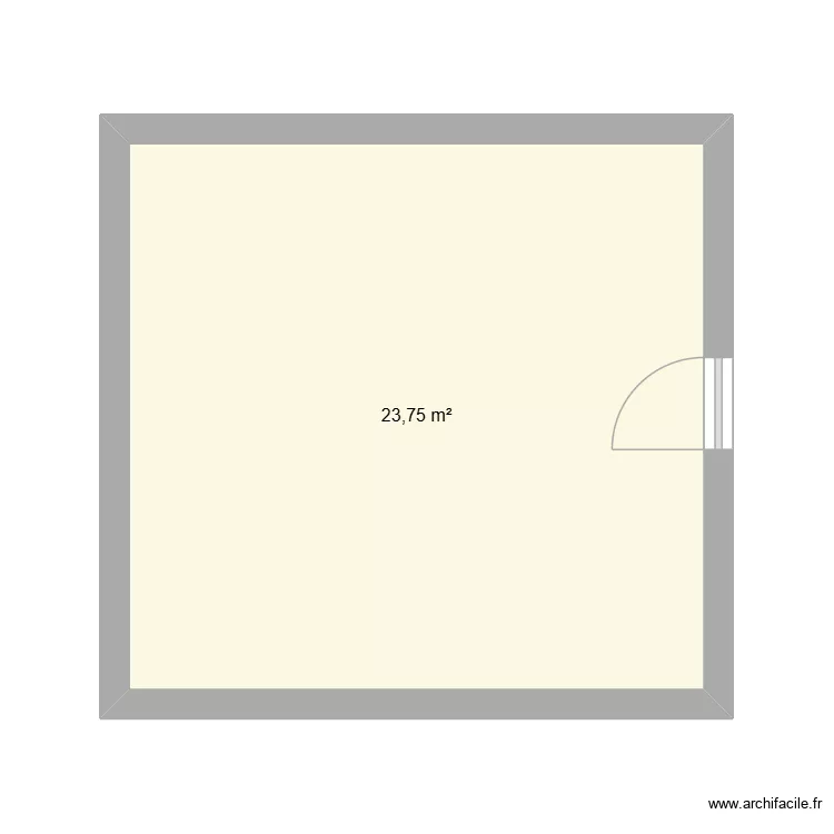 maison. Plan de 1  et 24 m²