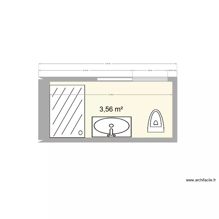 Malo_SdB2. Plan de 1 et 4 m² Malo_SdB2. Plan de 1 et 4 m²