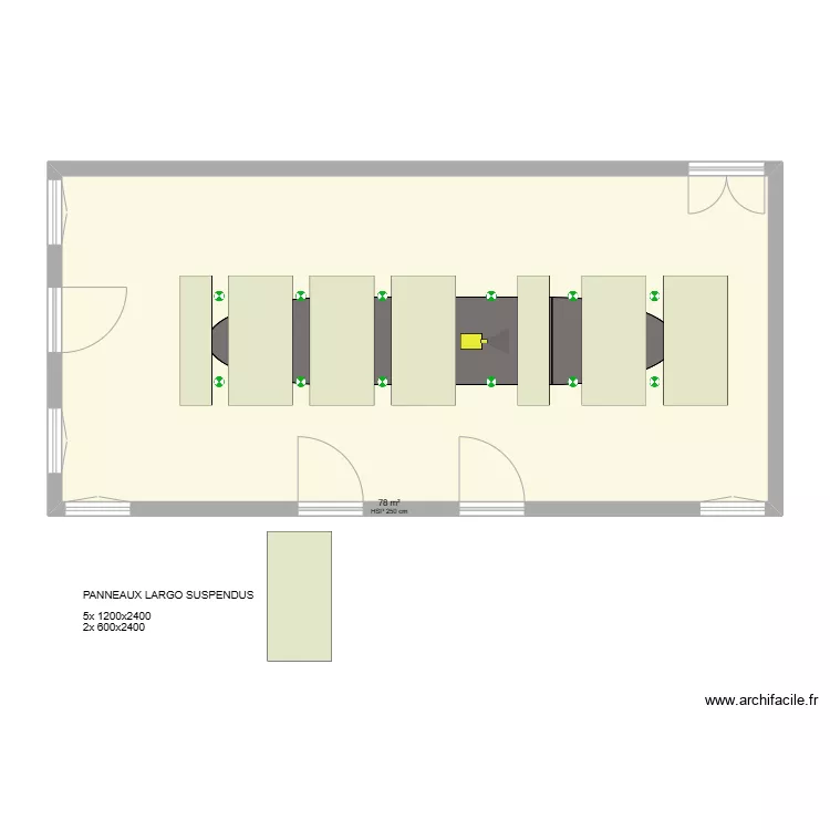 SALLE DU CONSEIL - MAIRIE DE SACLAY. Plan de 