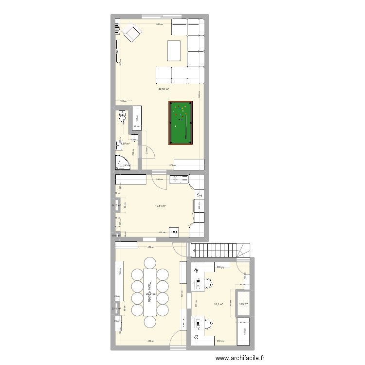 Maison Guillaume & Manon - Aménagement 3. Plan de 9 pièces et 110 m2