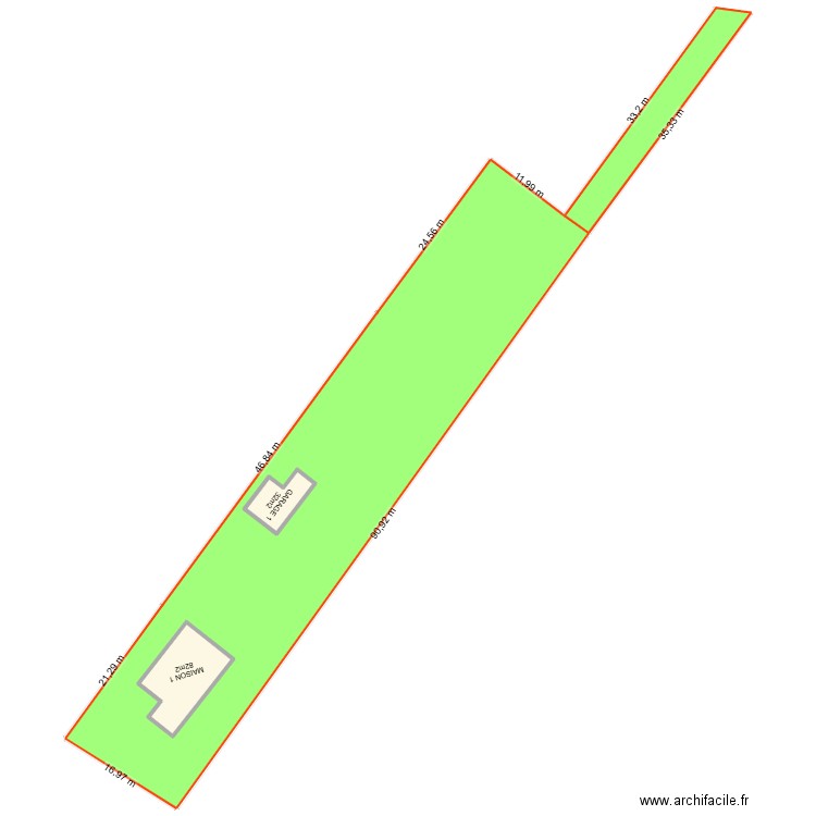 TOURNEFEUILLE 1. Plan de 3 pièces et 249 m2