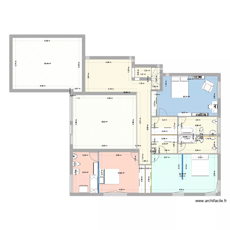 Maison Chauveau 1er. Plan de 