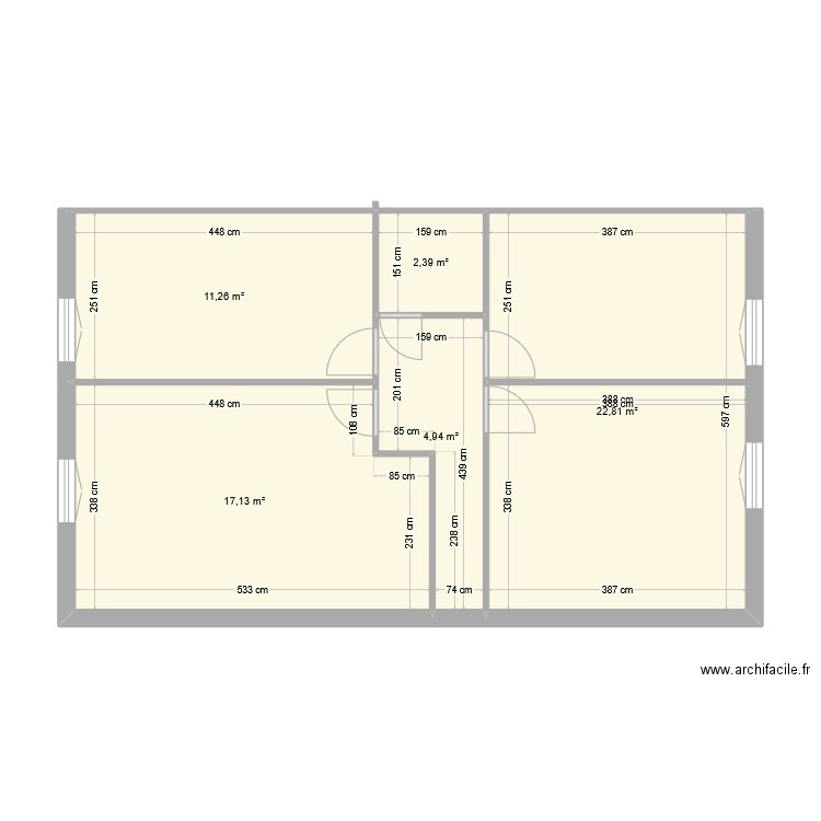 étage maison. Plan de 0 pièce et 0 m2