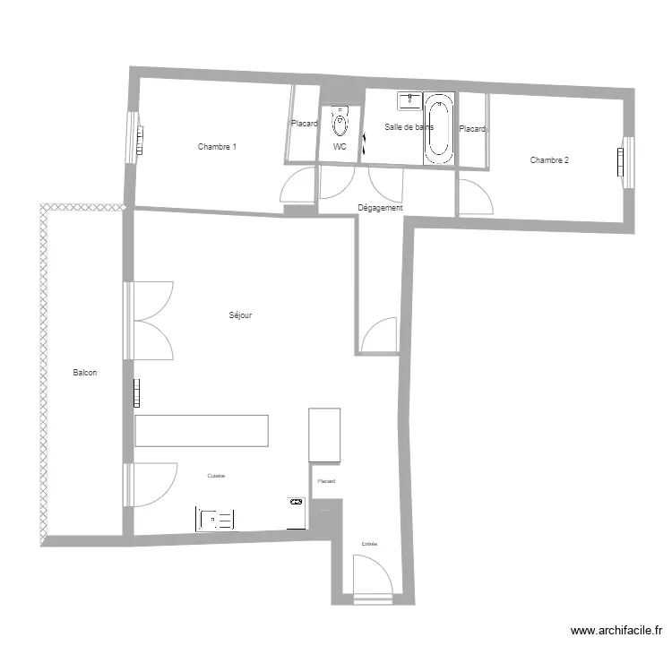 Mairon Allain. Plan de 12  et 91 m²