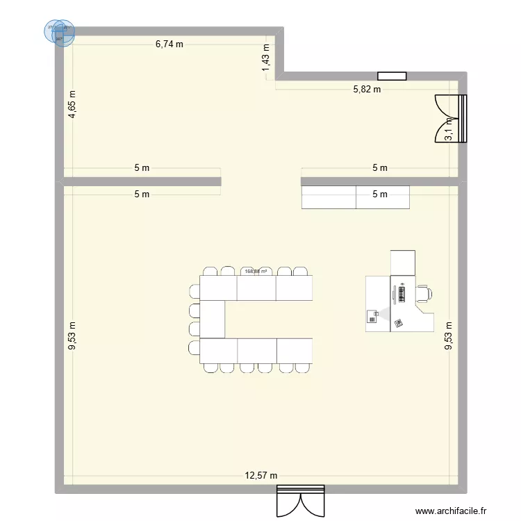 plan test. Plan de 1 et 169 m² plan test. Plan de 1 et 169 m²