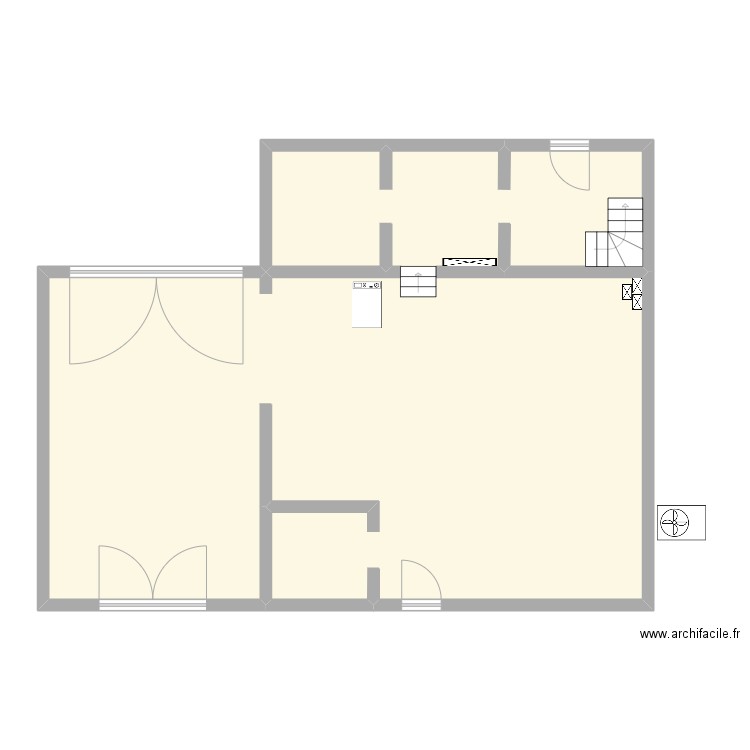 BO52. Plan de 1 pièce et 122 m2