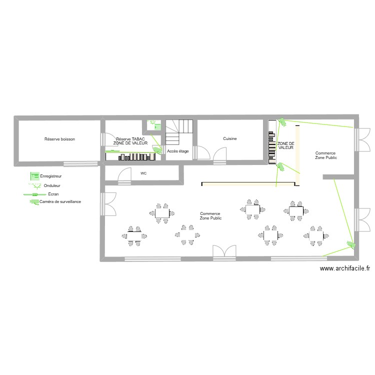 TABAC CAFE DE LA COTE plan video. Plan de 0 pièce et 0 m2