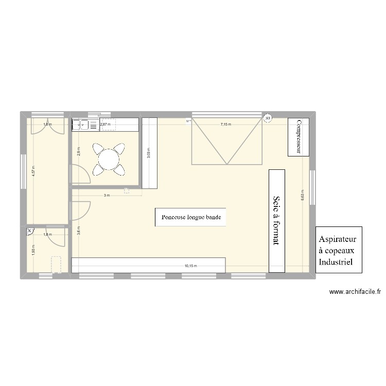 sujet bp 2 ecrit. Plan de 4 pièces et 78 m2