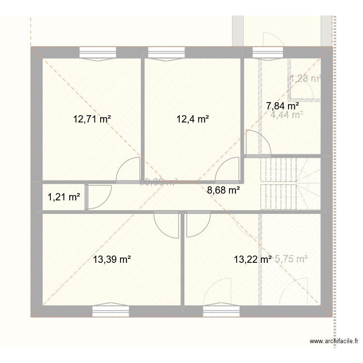 Erasme_pourPC. Plan de 12 pièces et 150 m2