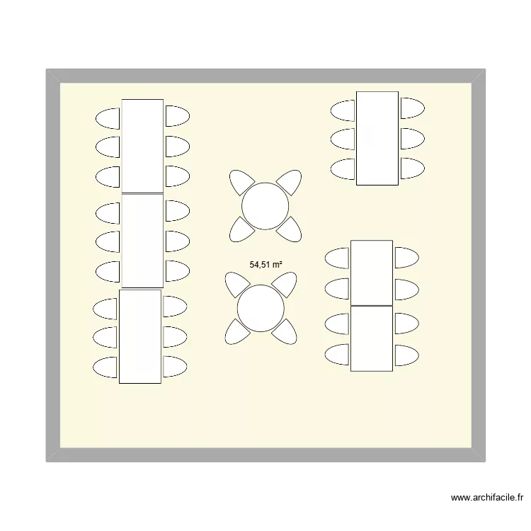 Leofood carni. Plan de 1  et 55 m²