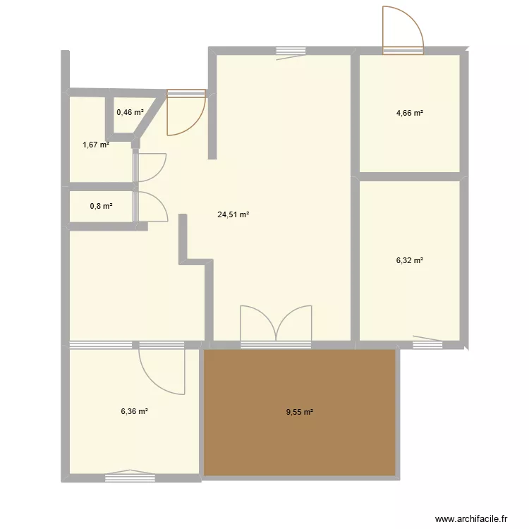 chalet17BTOIT2. Plan de 8  et 54 m²