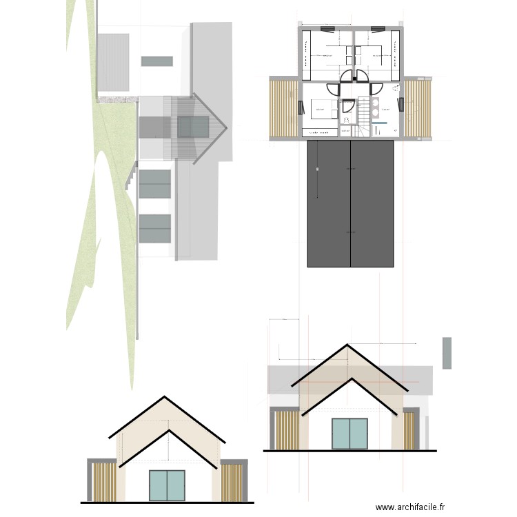 plan type grange bigourdanne 02. Plan de 17 pièces et 169 m2