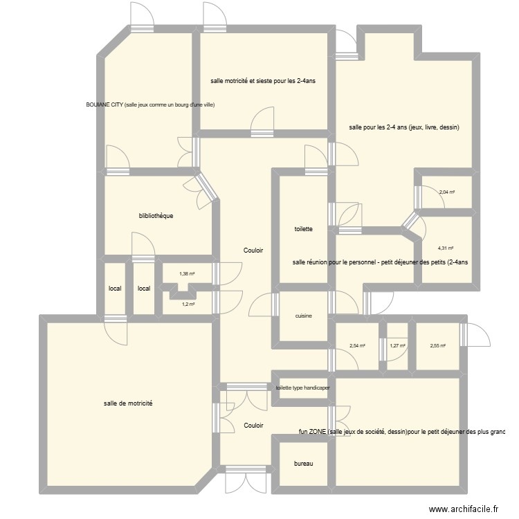 Les p'tits Loups. Plan de 0 pièce et 0 m2