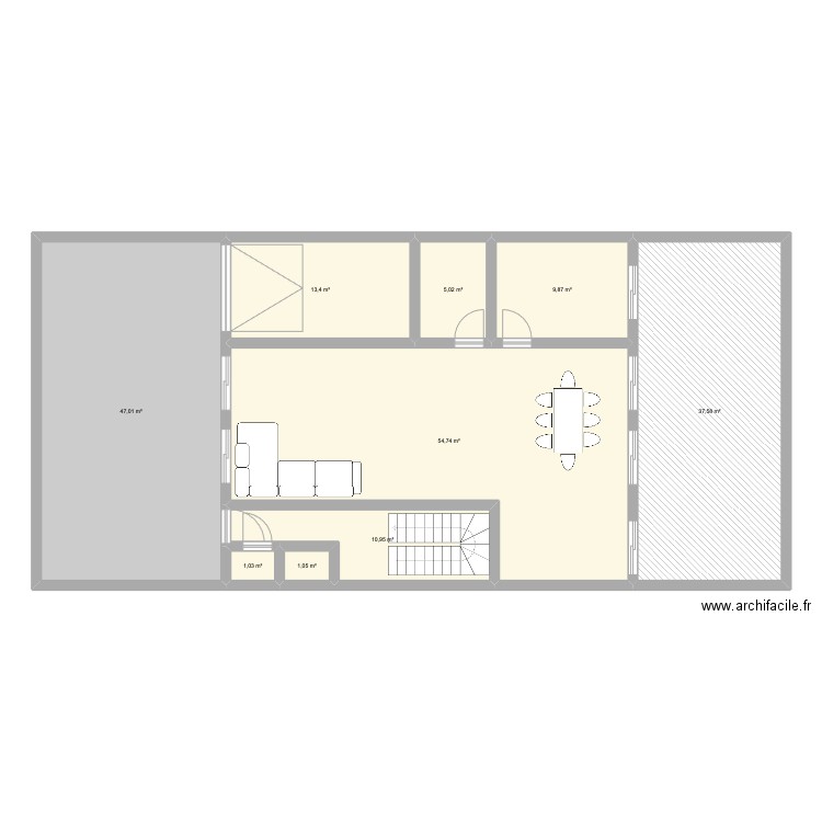 212. Plan de 14 pièces et 362 m2