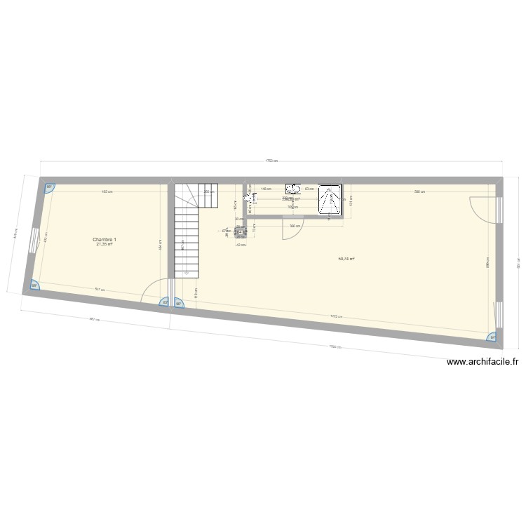1eme étage modif salle de bain. Plan de 0 pièce et 0 m2 1eme étage modif salle de bain. Plan de 0 pièce et 0 m2