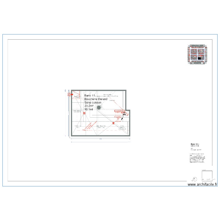 banc 11. Plan de 0 pièce et 0 m2