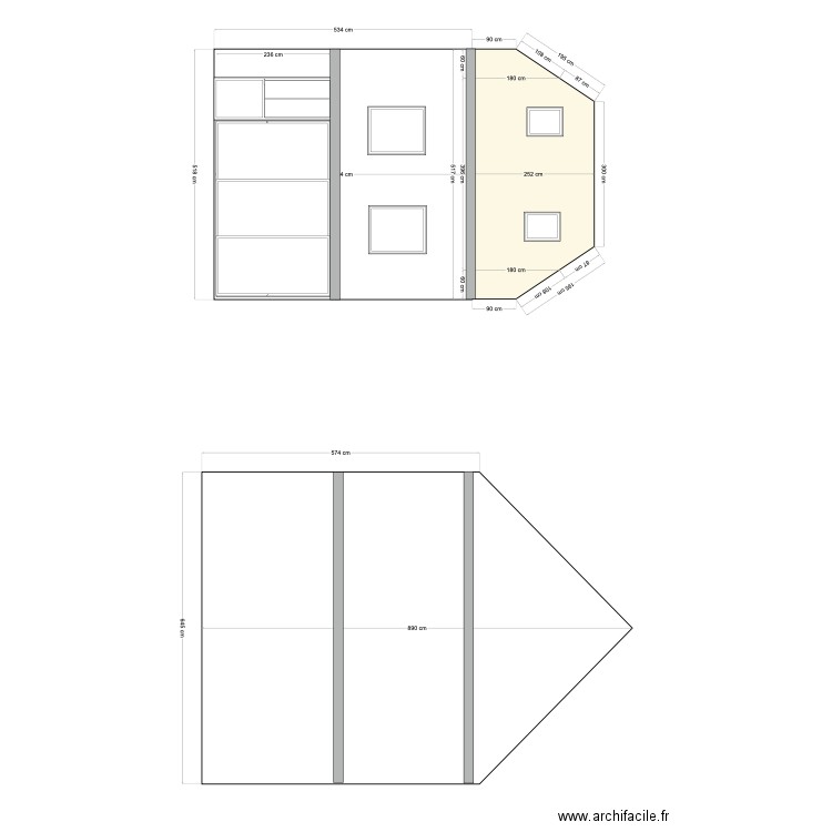 BARNEVILLE FACADE. Plan de 0 pièce et 0 m2