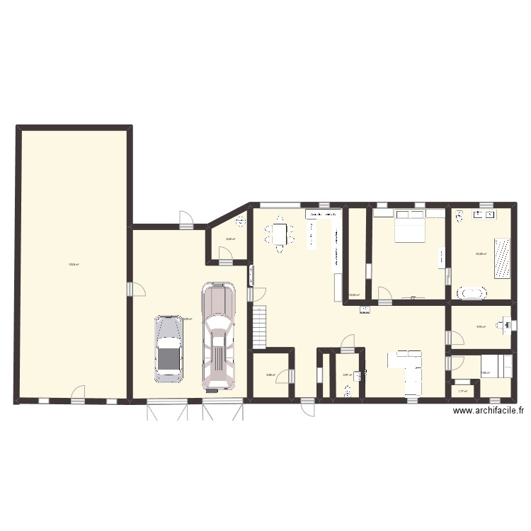 base1. Plan de 10 pièces et 336 m2