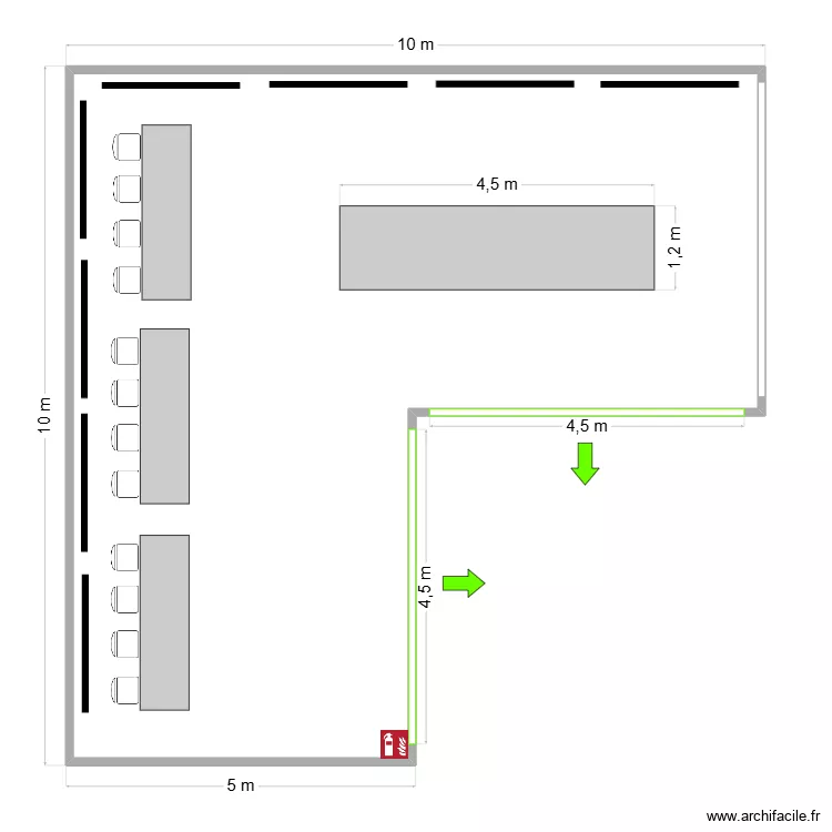 Famille F. Plan de 