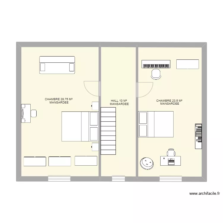ETAGE 2 FALISOLLE. Plan de 