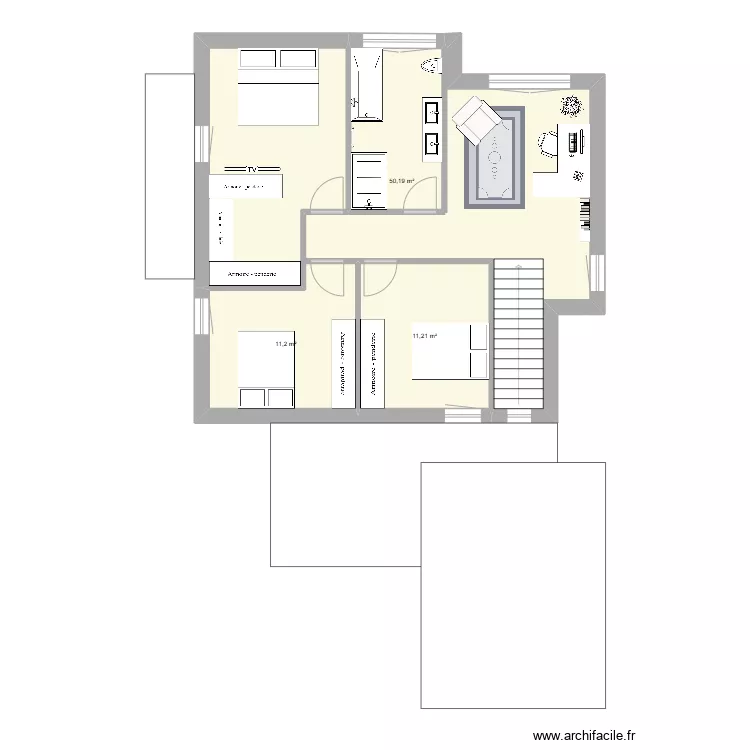 Etage Koetzingue. Plan de Etage Koetzingue. Plan de