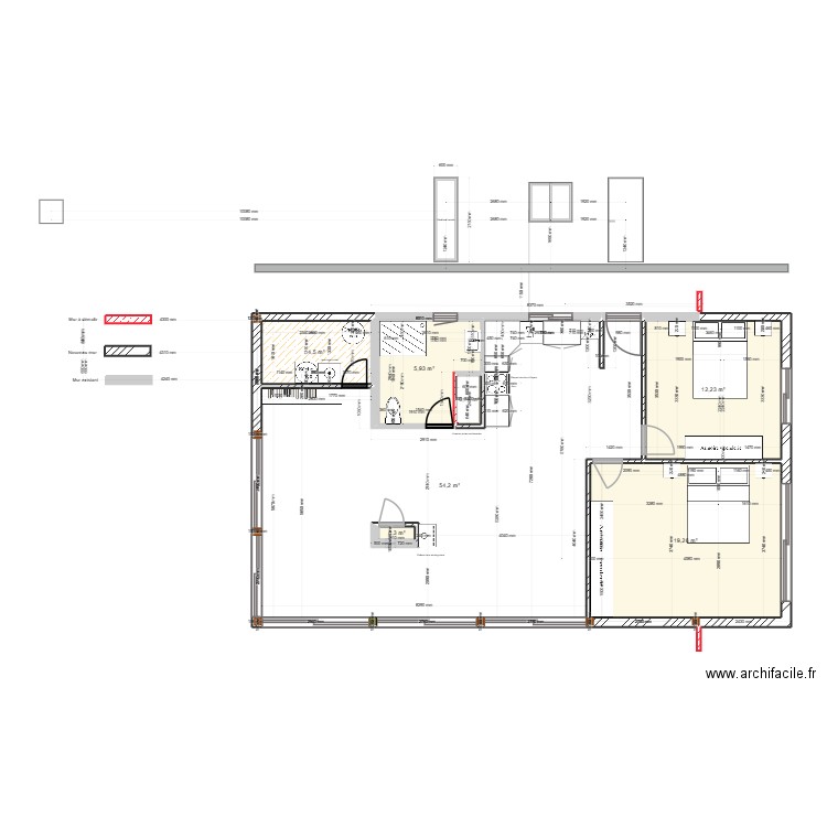 zelande 13. Plan de 7 pièces et 98 m2
