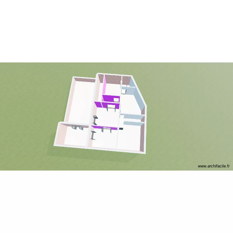 monstudio. Plan de 7 Pièces et 140 m²