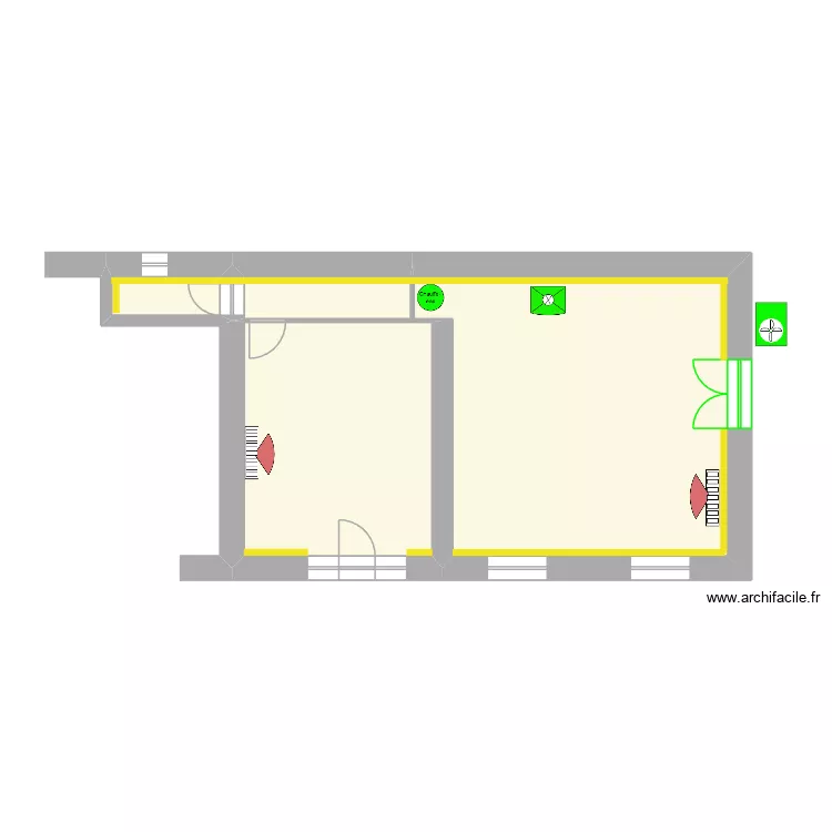 GARIGUES Christophe - SORGES. Plan de 4  et 65 m²