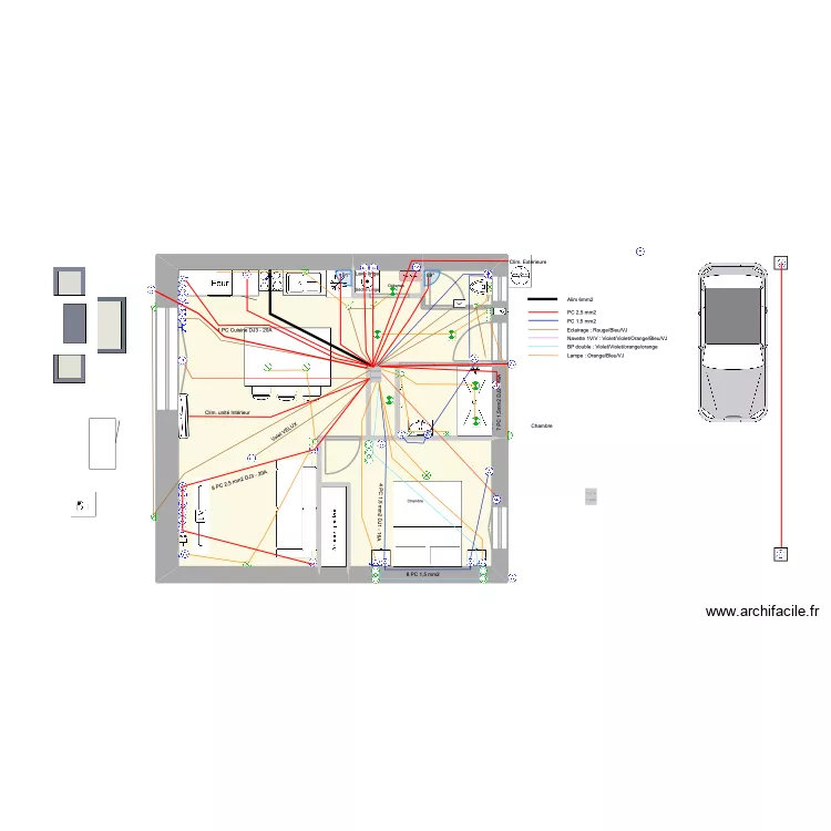 Nico Studio. Plan de 5  et 49 m²