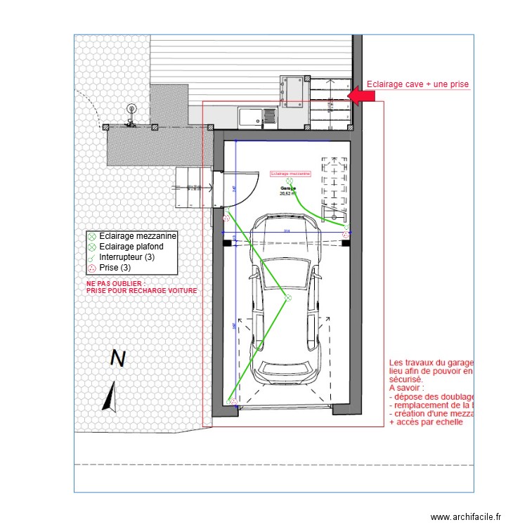 LORILLOU GARAGE. Plan de 0 pièce et 0 m2