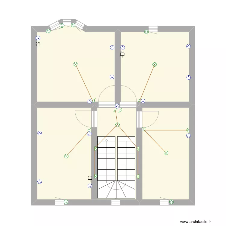 audun le tiche 1er etage. Plan de 