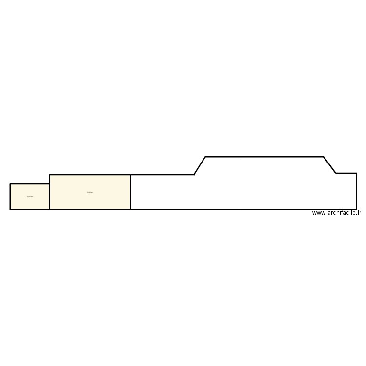 facade caurel. Plan de 2 pièces et 39 m2