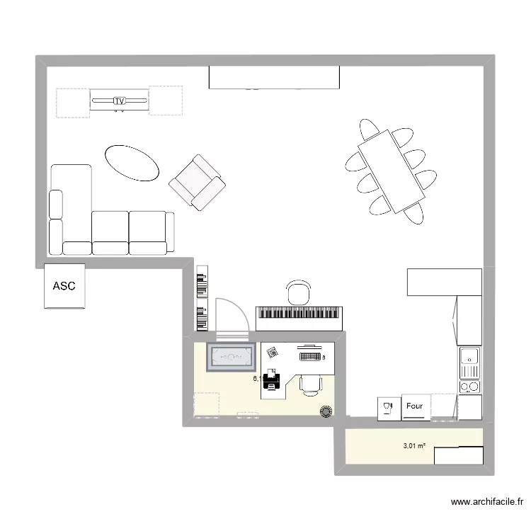 DM MATH. Plan de 2  et 9 m²