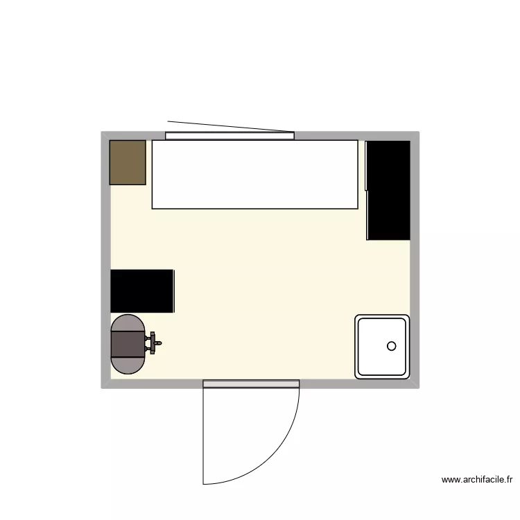 Plan du lieu d'origine. Plan de 