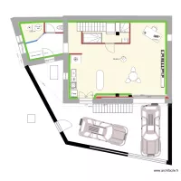 Plan RDC escalier postérieur