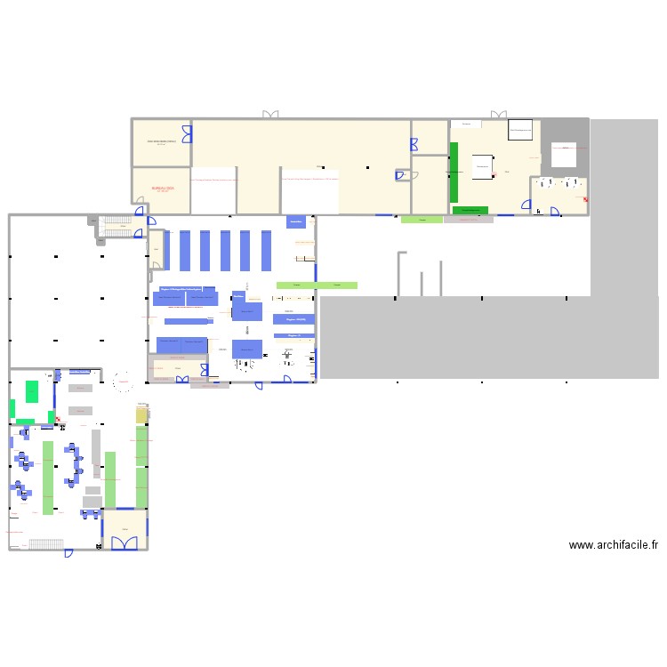 MAG CENTRALSCENARIO 2bis. Plan de 12 pièces et 694 m2